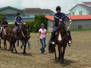 6月　キャンプ　乗馬