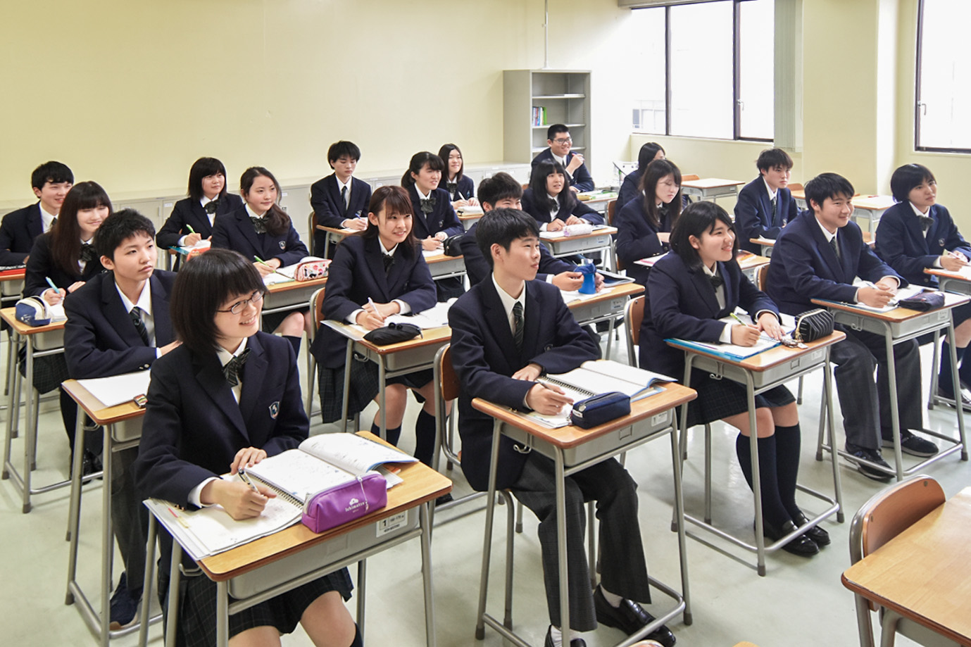 授業中の学生